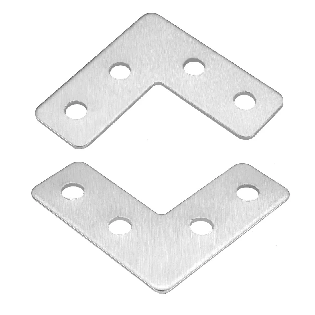Flat Plate L Shape, 40mmx40mm, Angle Corner Brace Repair Brackets 8pcs