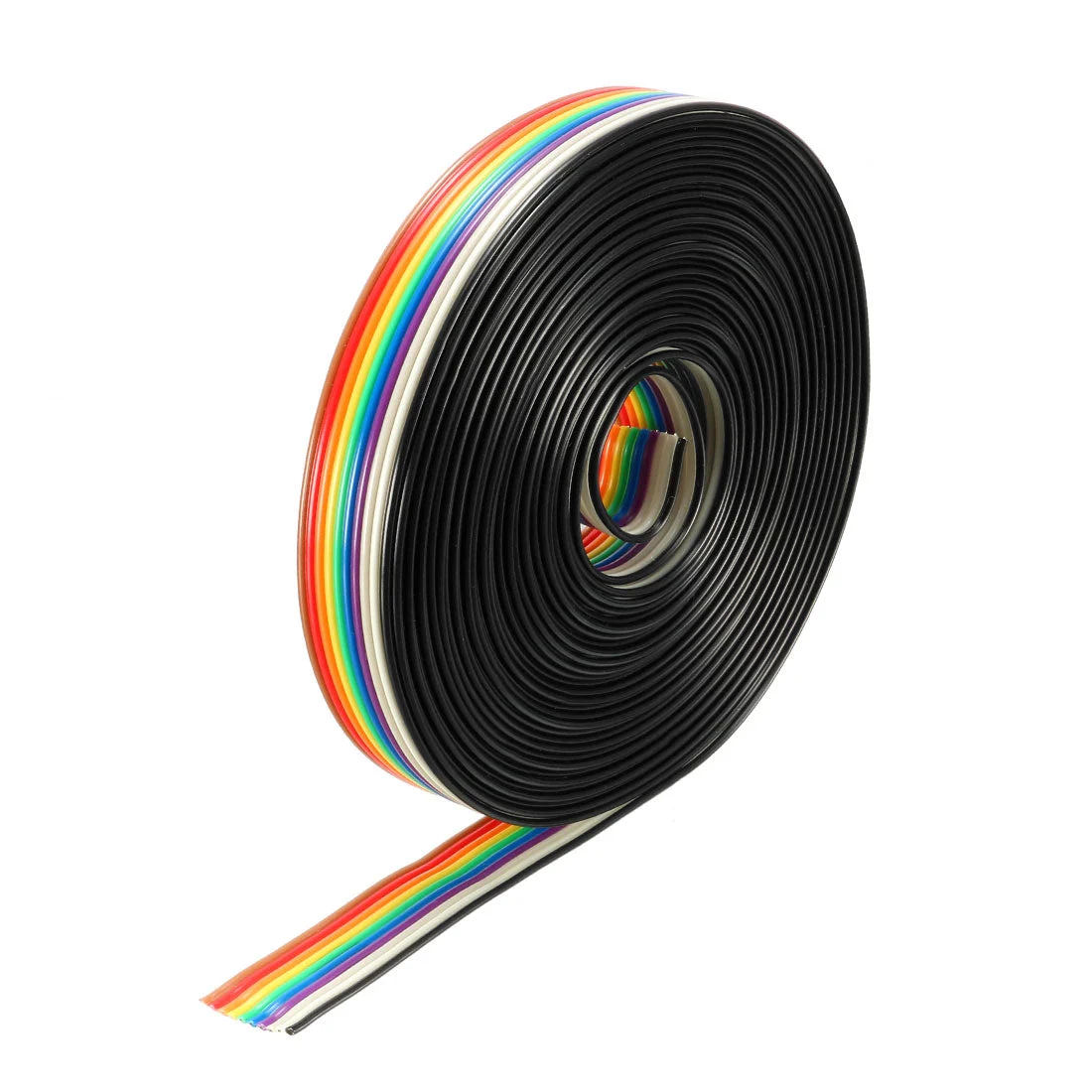 Flat Ribbon Cable 10P Rainbow IDC Wire 1.27mm Pitch 5 Meters