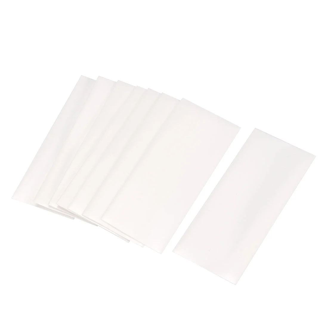 PVC Heat Shrink Tubing 23mm Flat Width 50pcs for AA Shrink Film White