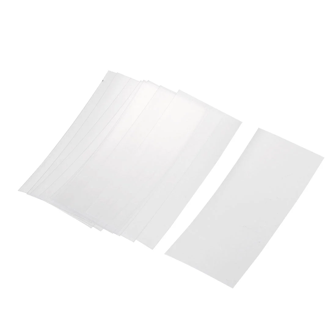 PVC Heat Shrink Tubing 23mm Flat Width 50pcs for AA Shrink Film Clear
