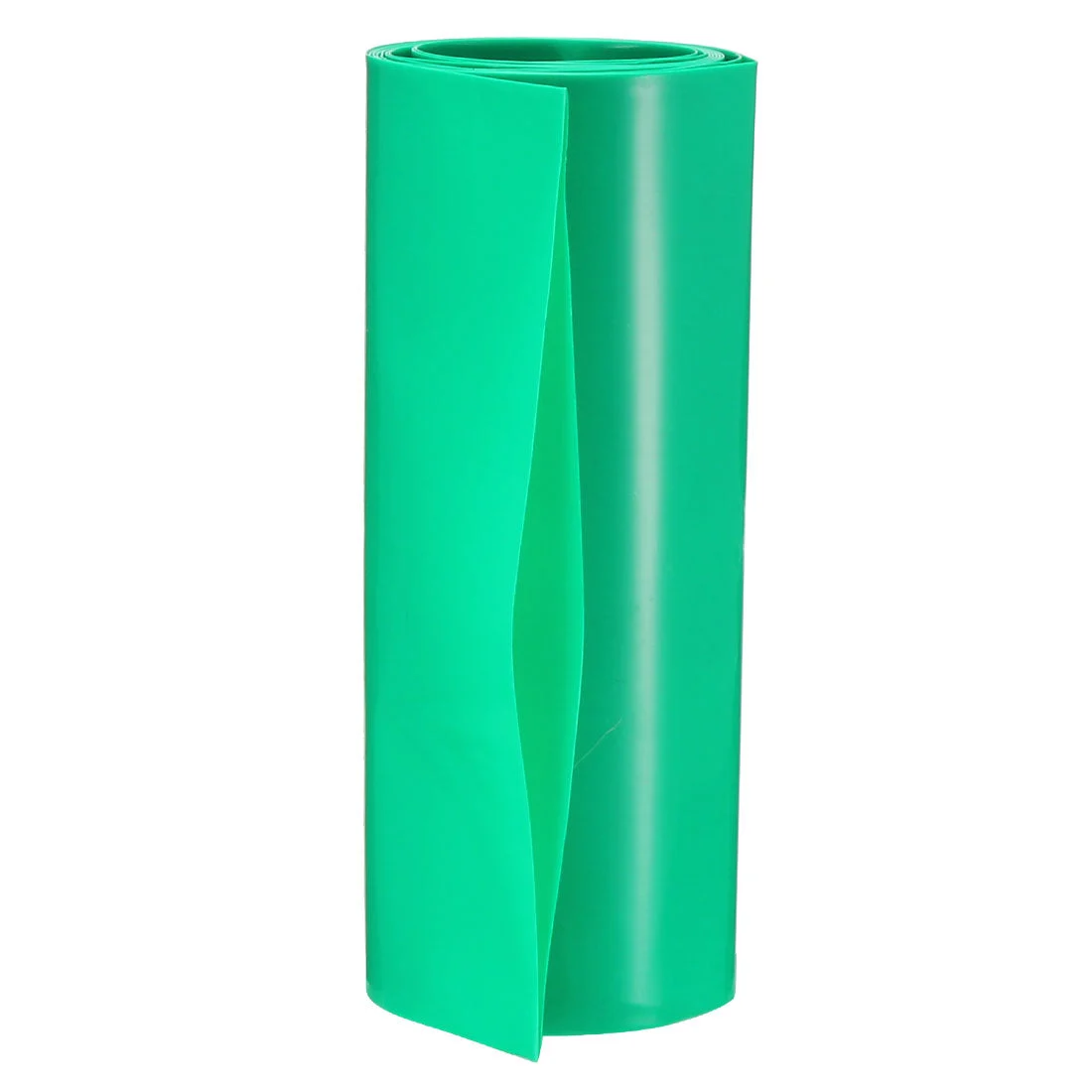 PVC Heat Shrink Tubing 105mm Flat Width Heat Shrink Wrap Tube for 18650 Power Supplies 1 Meter Length, Green