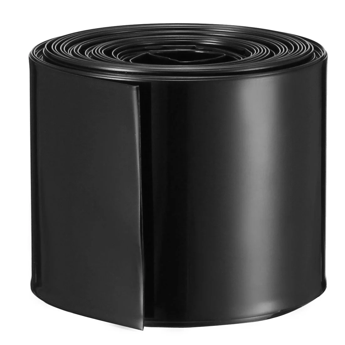 PVC Heat Shrink Tubing 43mm Flat Width for 26650 5M Black