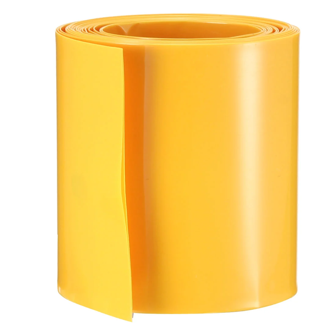 PVC Heat Shrink Tubing Tube 50mm Flat Width for 18650 2M Yellow