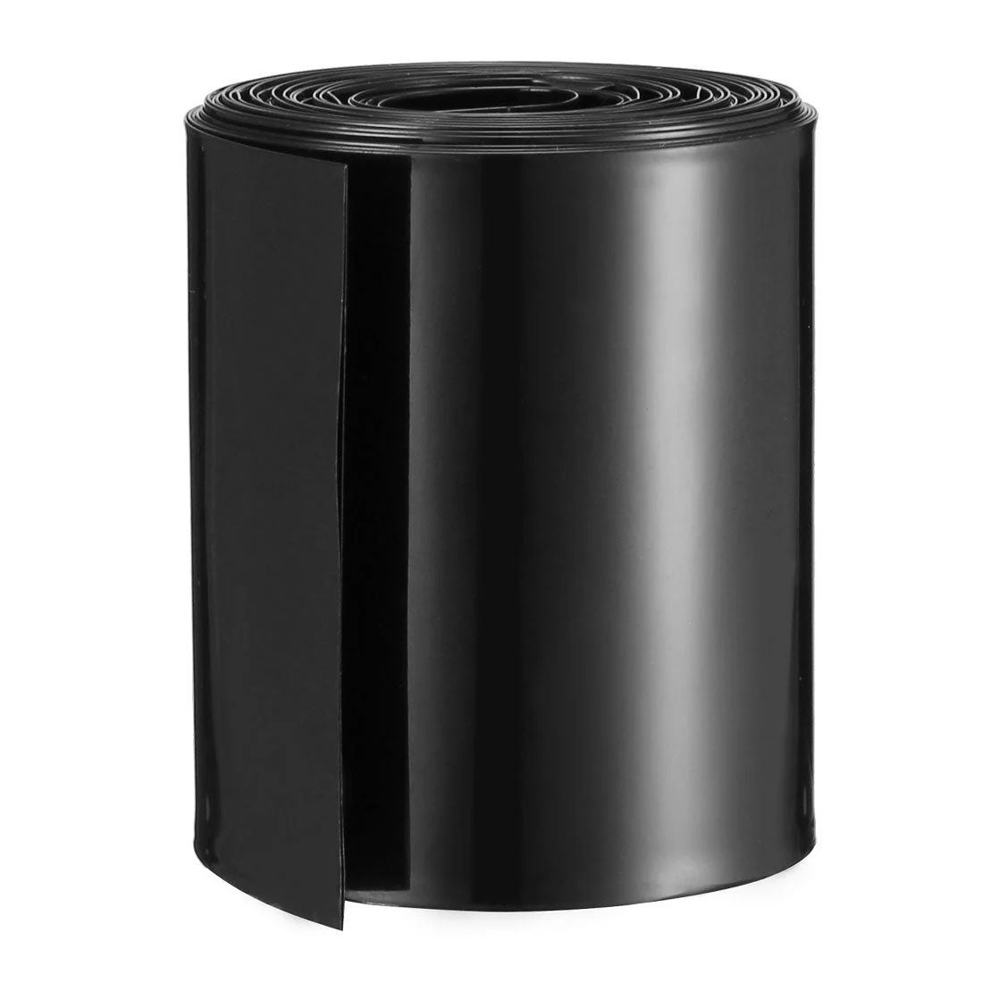 PVC Heat Shrink Tubing Tube 65mm Flat Width for AA Shrink Film 5M Black