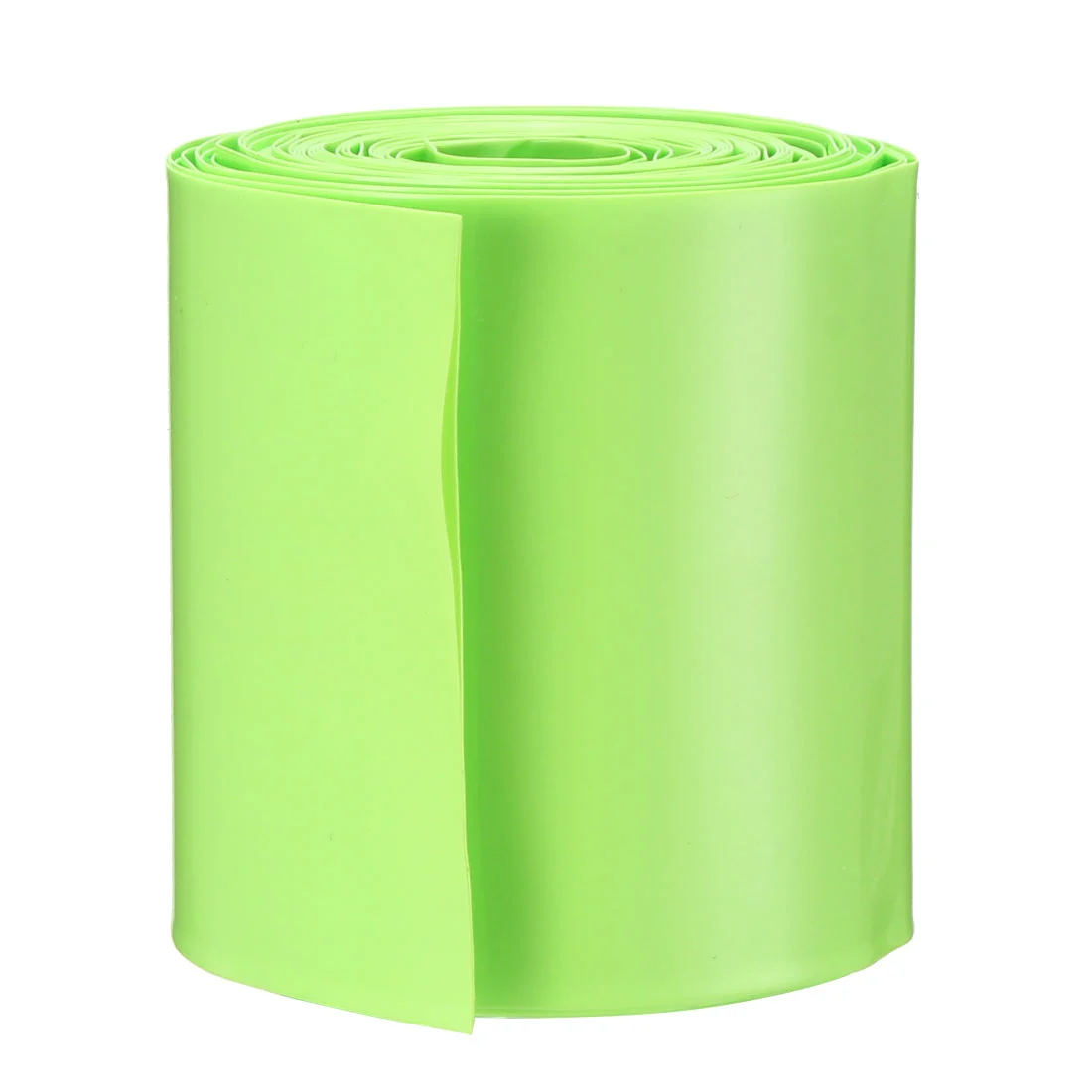 PVC Heat Shrink Tubing 65mm Flat Width for AA Shrink Film 5M Green