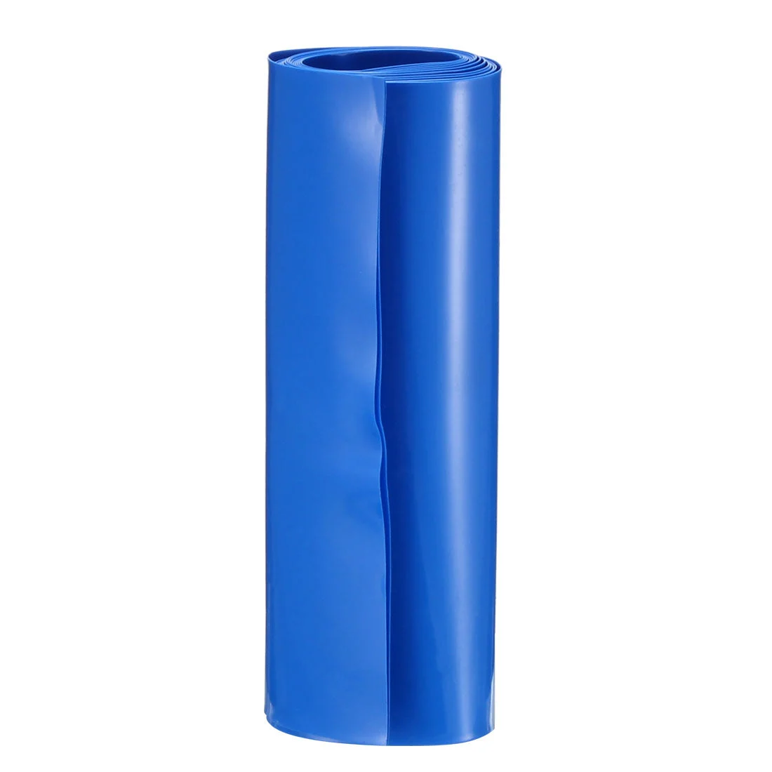 PVC Heat Shrink Tubing 85mm Flat Width for 18650 1M Blue