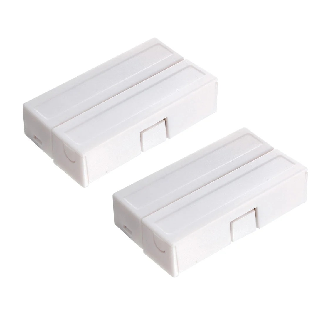 2pcs MC-51 Surface Mount Wired NC Door Contact Sensor Alarm Magnetic Reed Switch White