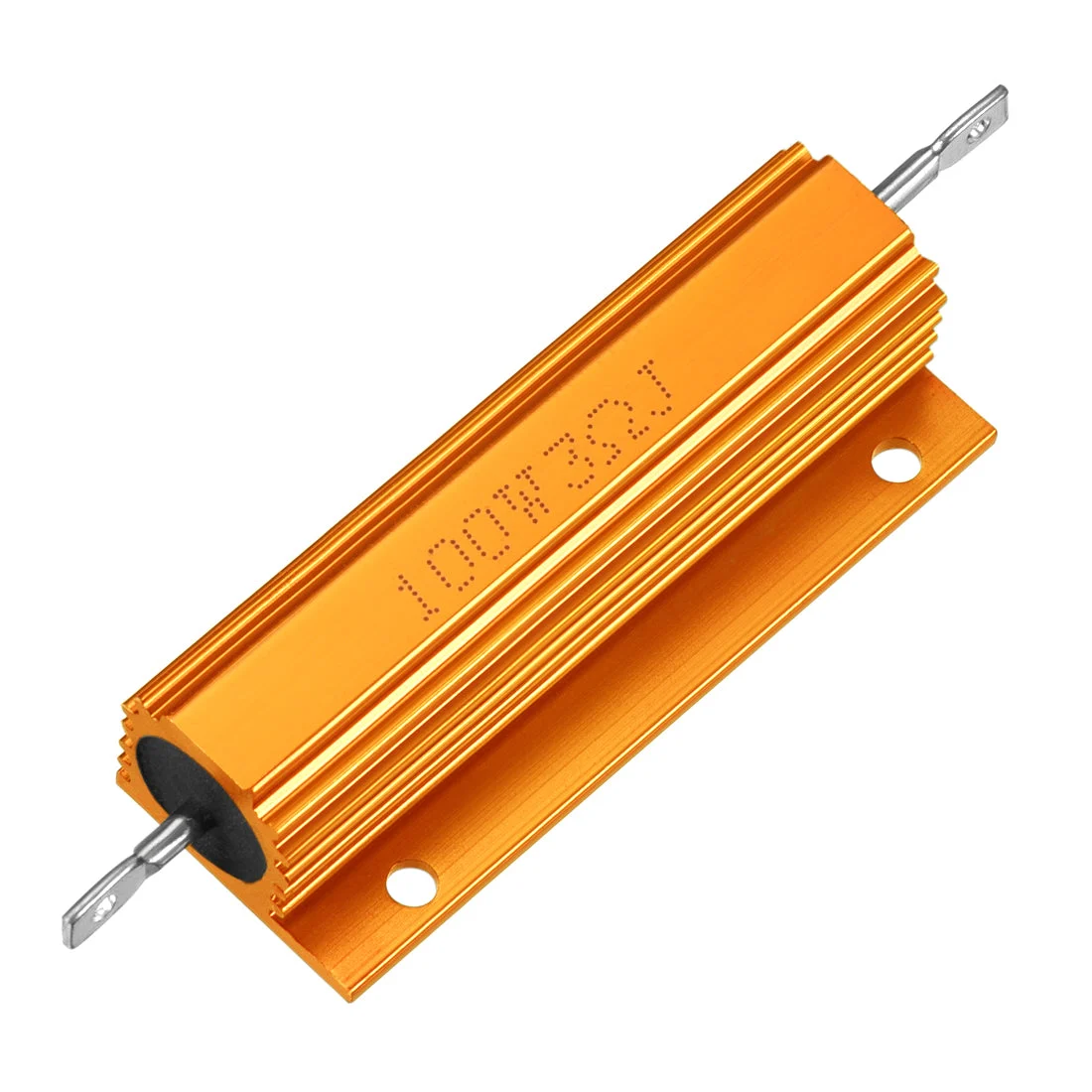 Aluminum Case Resistor 100W 3 Ohm Wirewound Gold for LED Replacement Converter 100W 3RJ