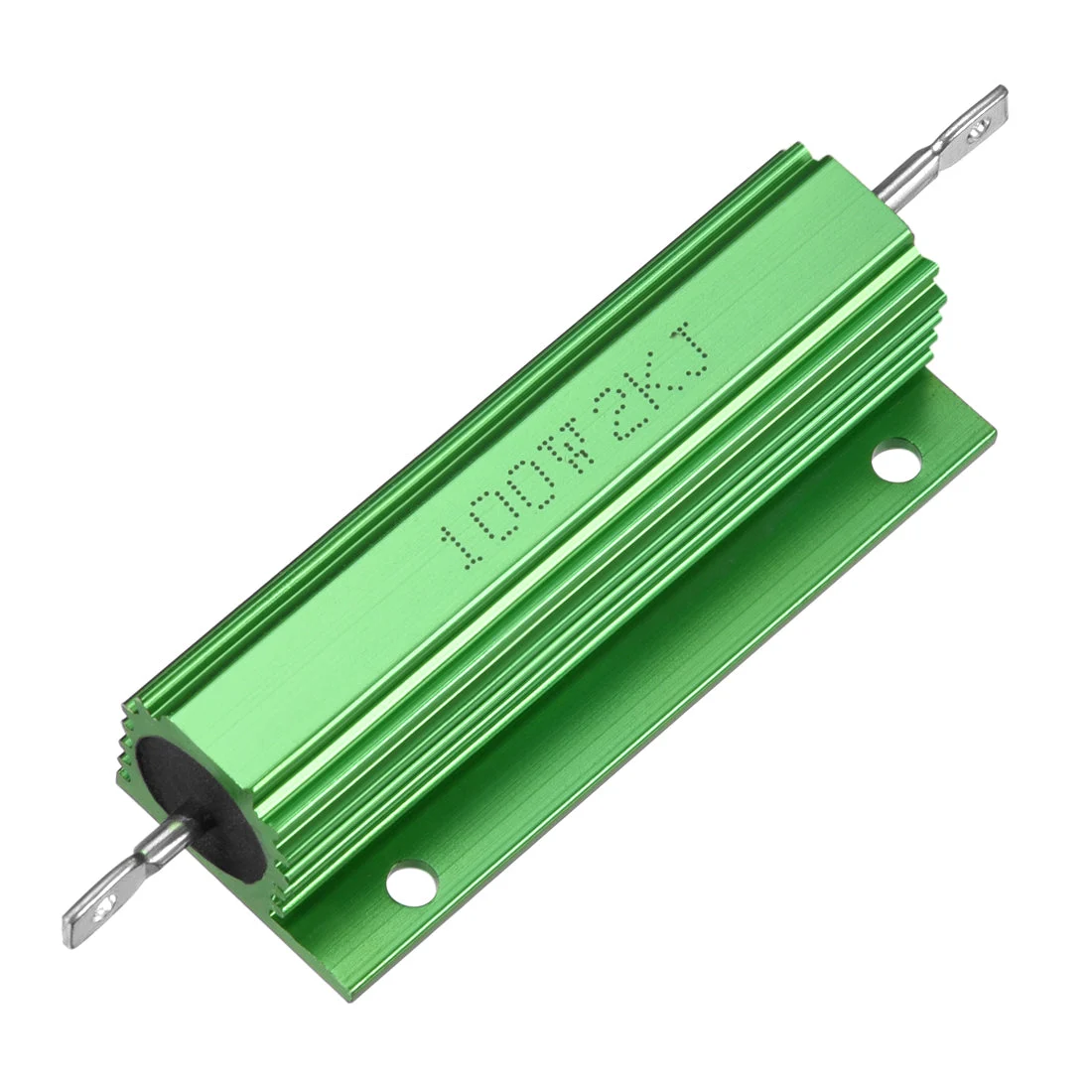 Aluminum Case Resistor 100W 2k Ohm Wirewound Green for LED Replacement Converter 100W 2kRJ
