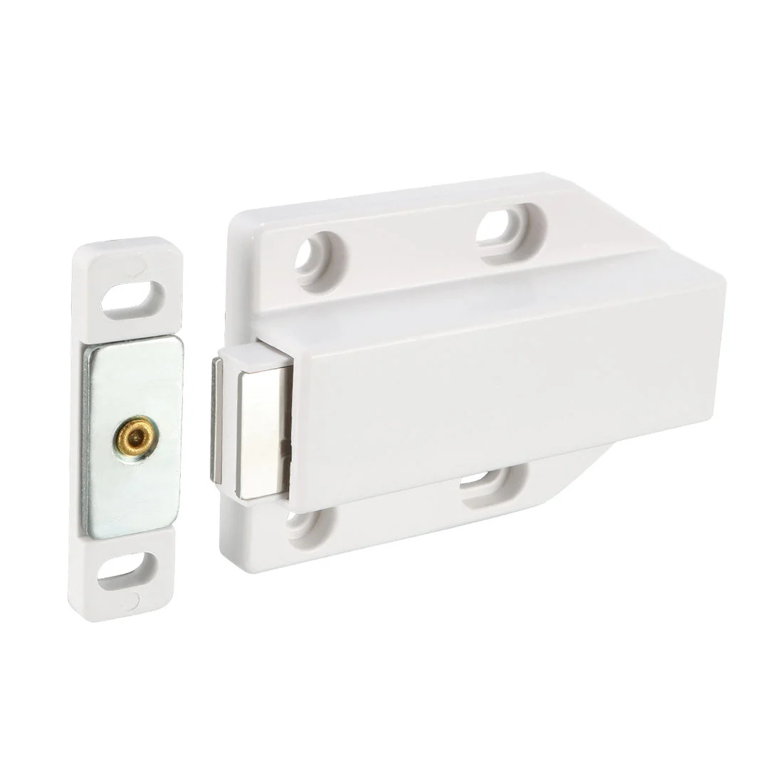 Magnetic Touch Catch Latch Push To Open White For Large Door