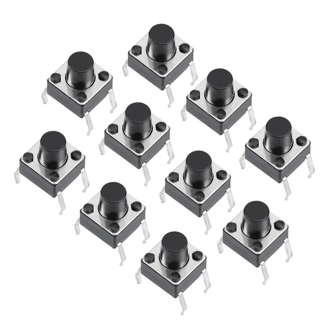 6x6x7mm Panel Small PCB Momentary Tactile Tact Push Button Switch DIP 10PCS