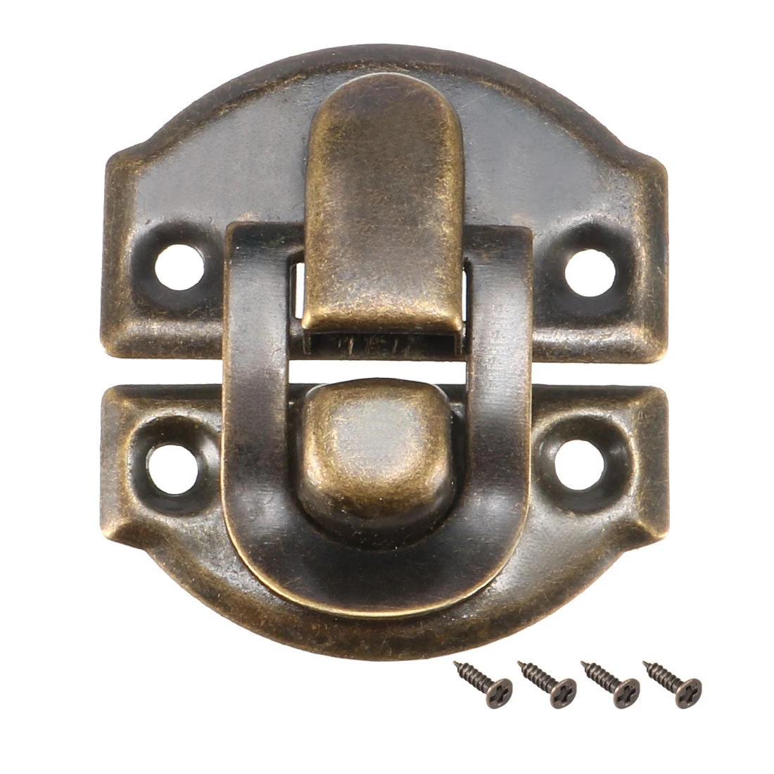Box Latch, Retro Style Small Size Decorative Hasp Jewelry cases Catch w Screws 20 pcs