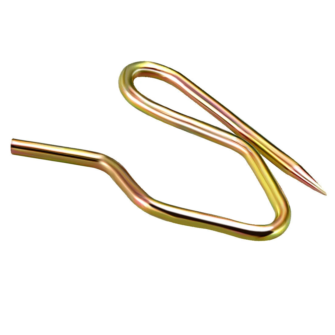 Curtain Hooks Metal Pin-On Drapery Hooks Bronze Tone 1 Inch Length for Window Curtain, Door Curtain and Shower Curtain 10 Pcs
