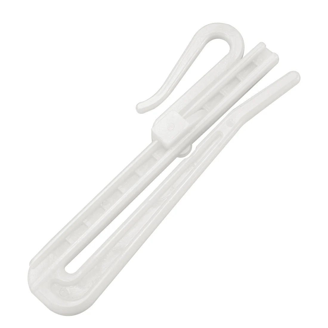 Curtain Hooks Plastic Adjustable Depth Pinch Pleat Locking Curtain Tape Clip Hook 10 Pcs