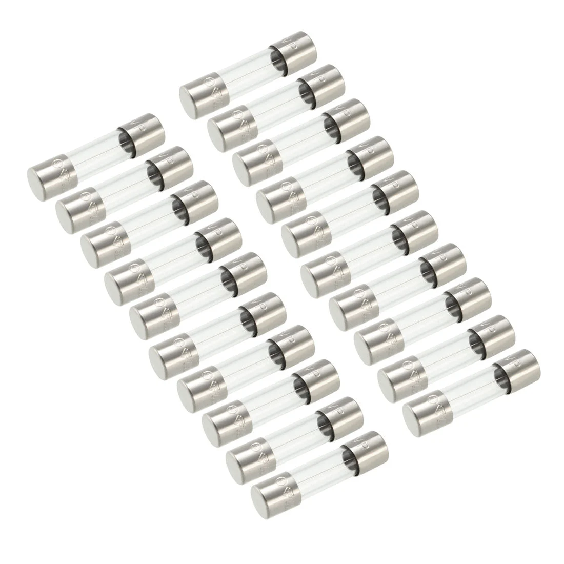 Slow Blow Glass Cartridge Fuse Tube Time Delay Fuse 5mm x 20mm 250V 2A 20Pcs