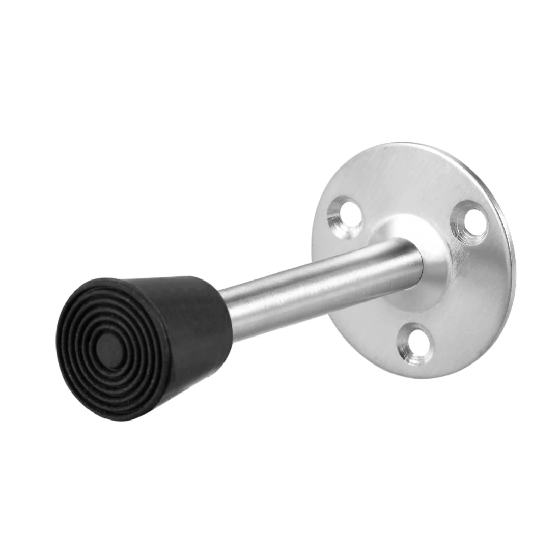 Door Stopper Stop Bumper Wall Protector Sound Dampening Wall Mount w Rubber Tip 115mm Long