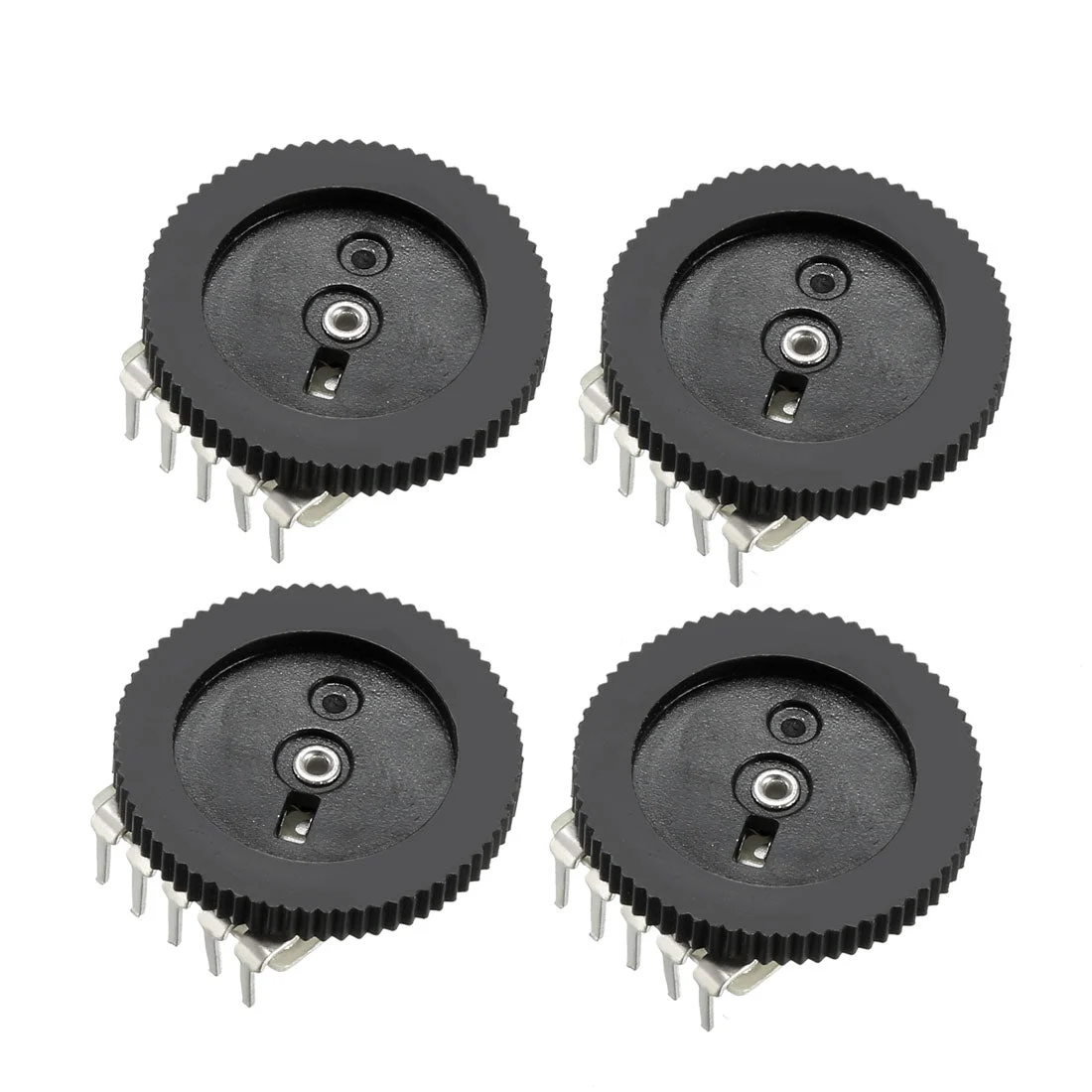 1K Ohm Dial Wheel Potentiometer for Audio Stereo Volume Control 16x2mm 4Pcs