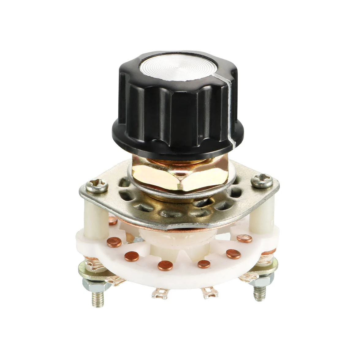 1P7T 1 Pole 7 Position Selectable 1Deck Band Selector Rotary Switch with Plastic Knob