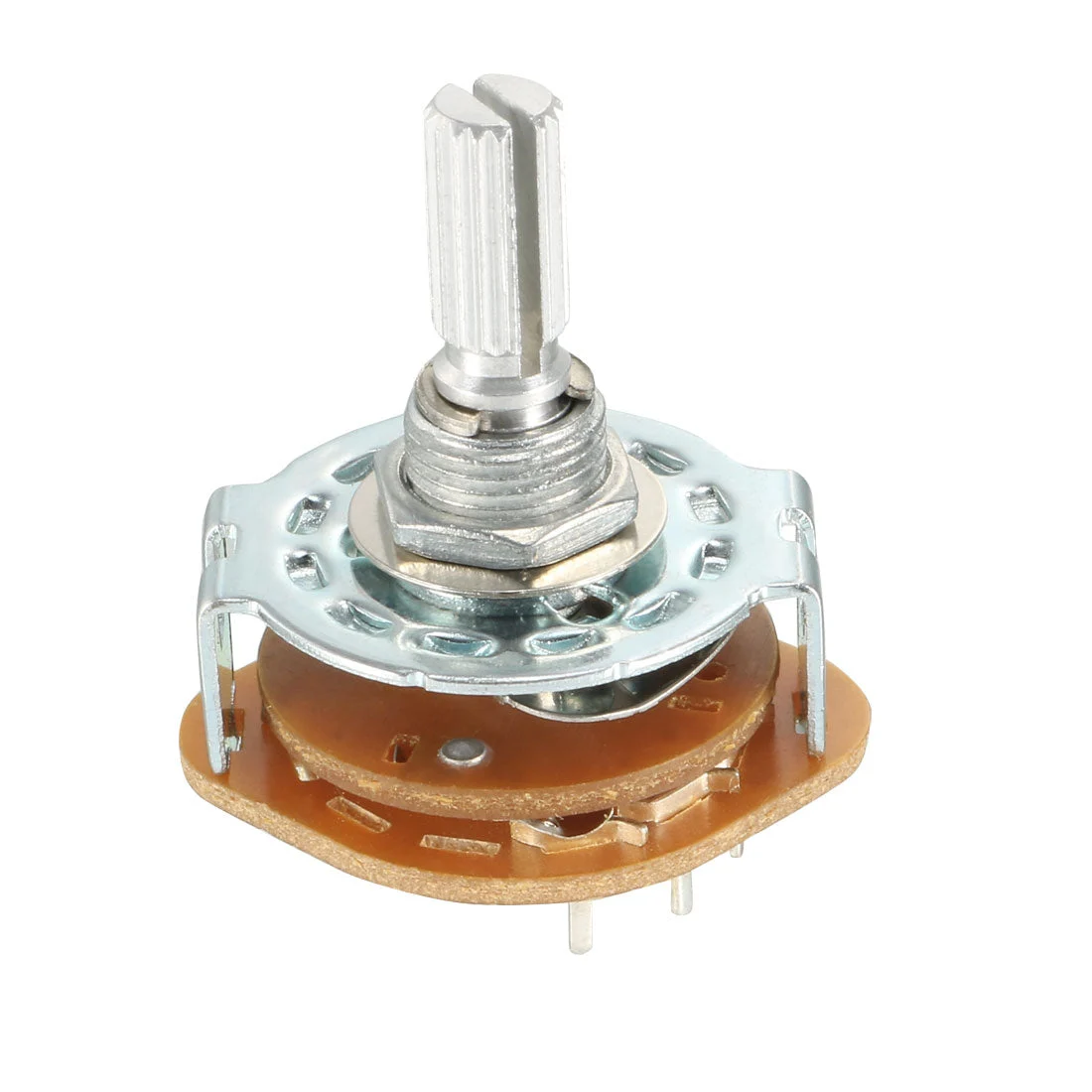 2P3T 2 Pole 3 Position Selectable Single Deck Band Channel Rotary Switch Selector