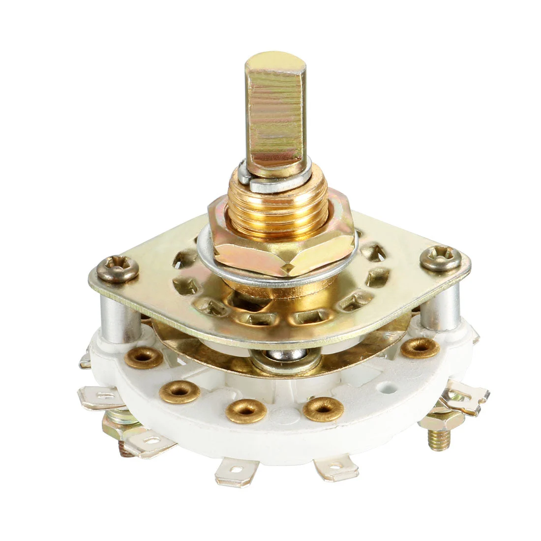 10Pin 2P4T 2 Pole 4 Position Selectable Single Deck Band Selector Rotary Switch
