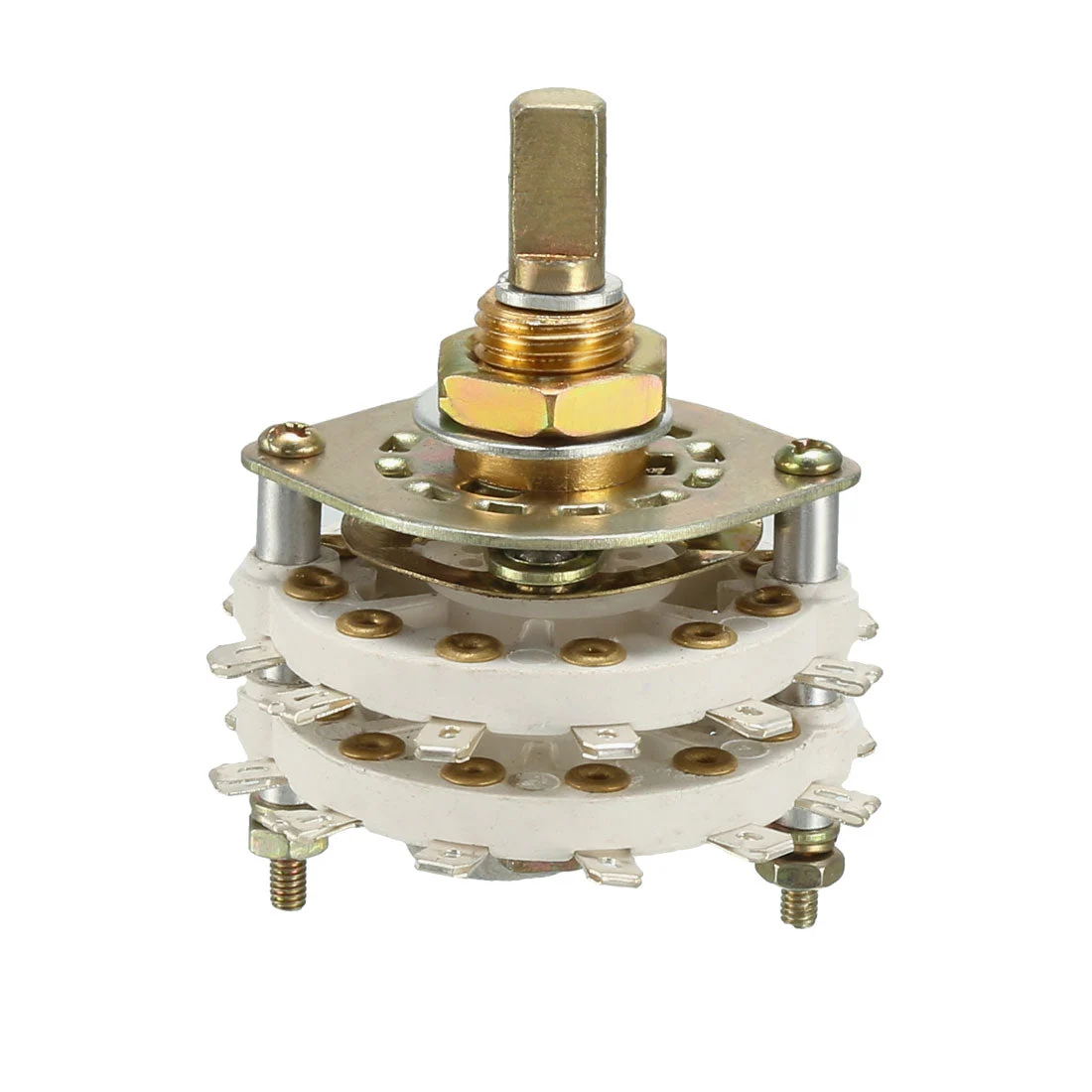 4P5T 4 Pole 5 Throw 2 Deck Band Channel Rotary Switch Selector