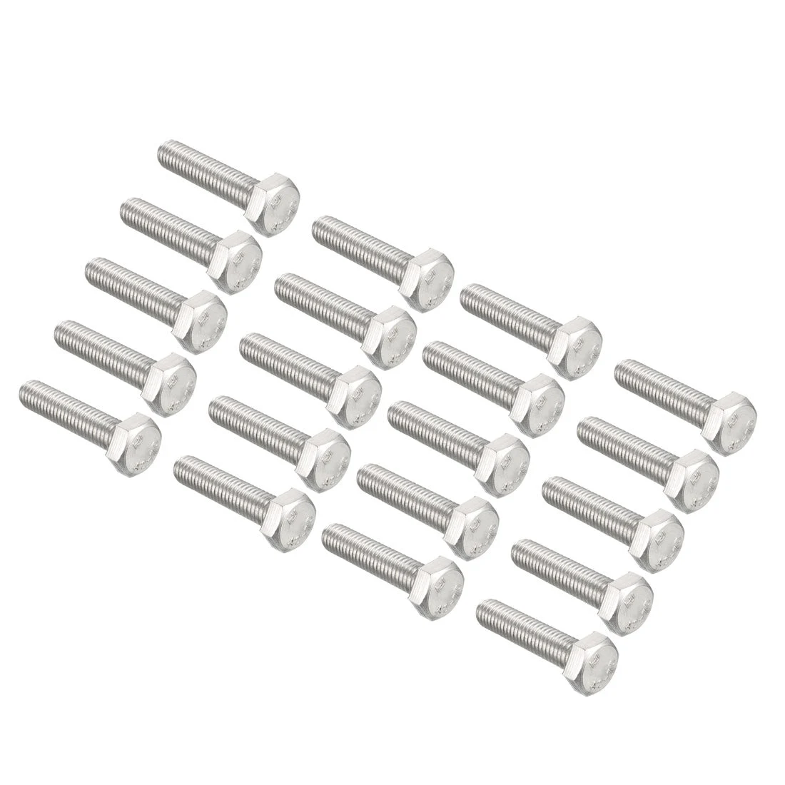 M8x35mm Hex Bolts 304 Stainless Steel Hexagon Screw Bolt 20pcs