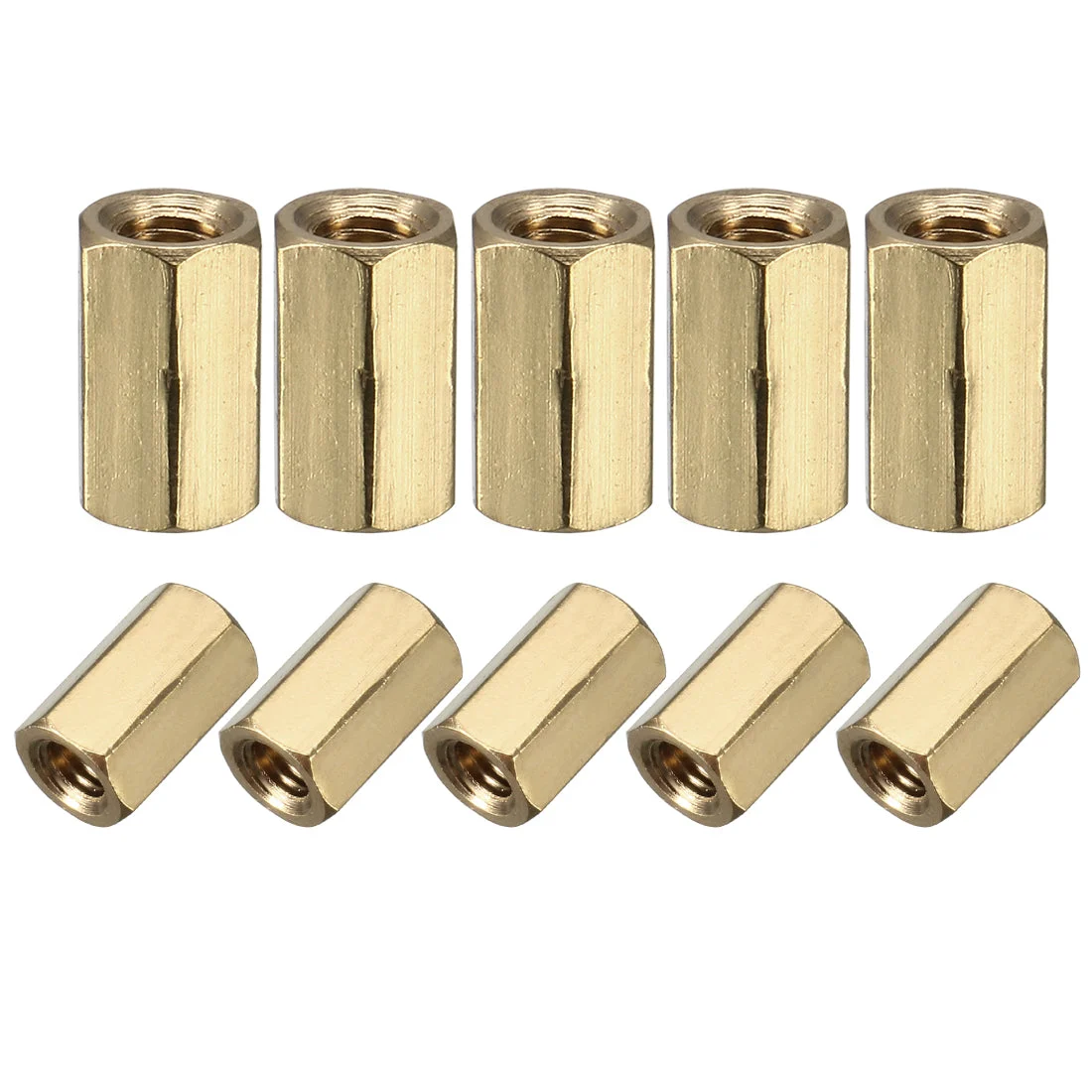 100pcs Brass Straight PCB Pillar Female Thread Hex Standoff Spacer M3x5x8mm