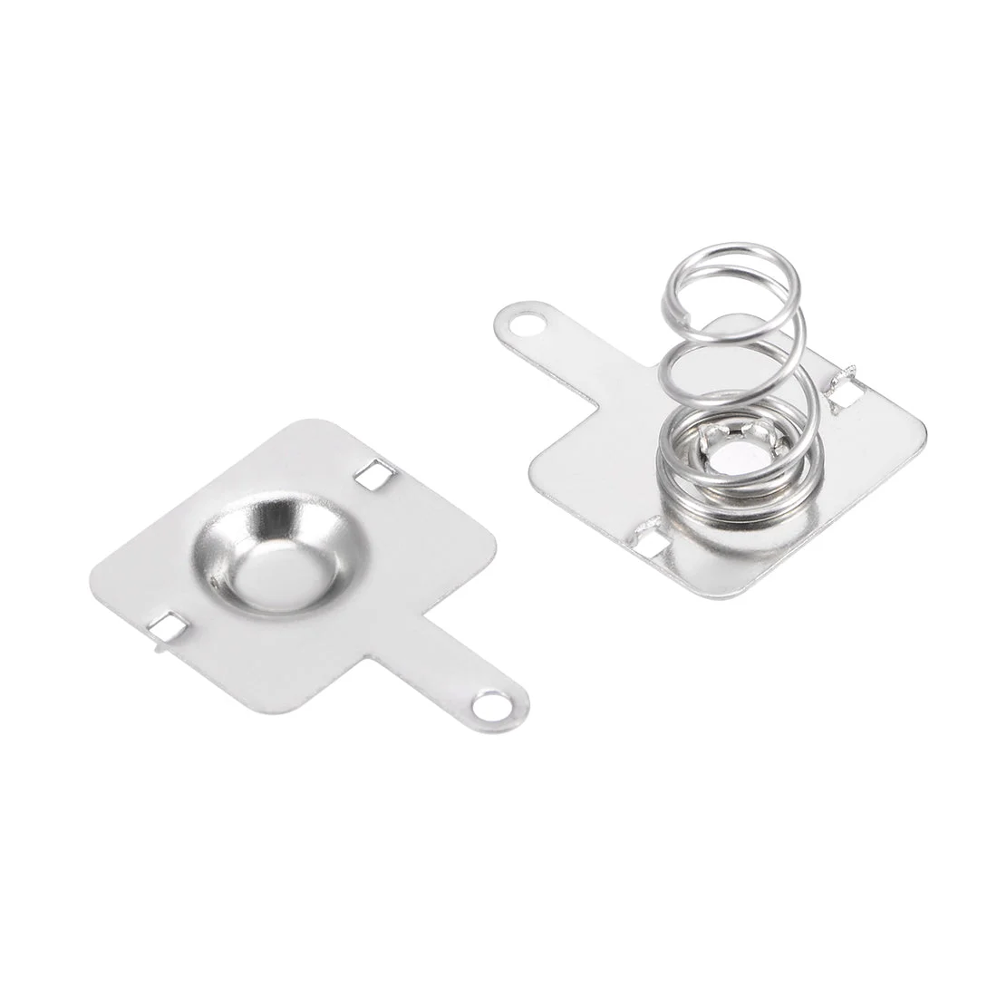 50 Pairs AA Battery Positive Negative Conversion Spring Contact Nickeling Plate 13.5mmx11.5mm