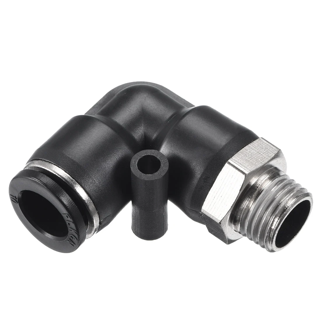 PL10-02 Pneumatic Push to Connect Fitting, Male Elbow - 25/64" Tube OD x 1/4" G Thread Tube Fitting 4pcs