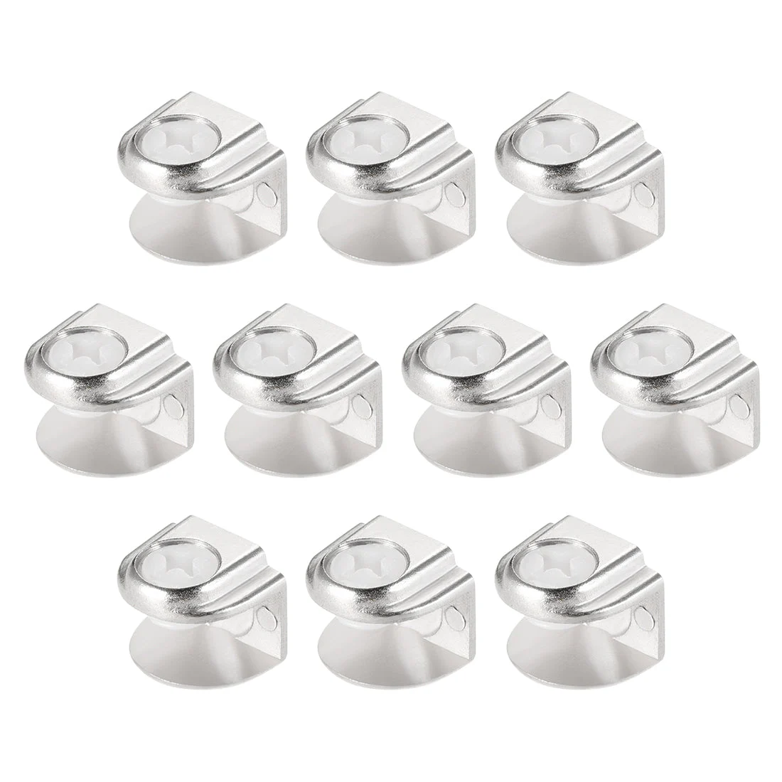 Glass Shelf Support Zinc Alloy Clamp Holder for 5-8mm Thickness 10pcs