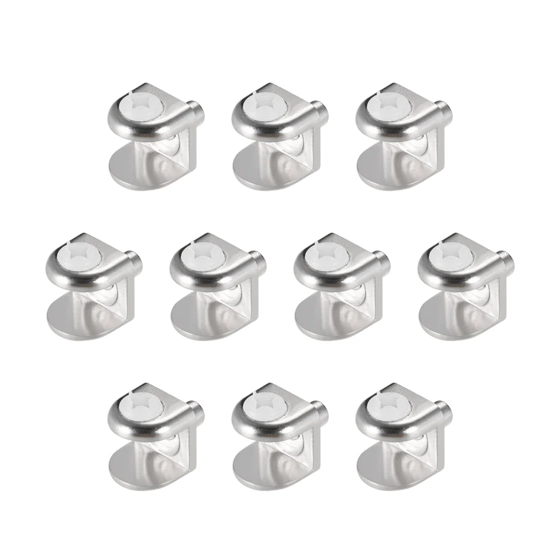 Glass Shelf Brackets, Zinc Alloy Glass Clamp Shaft Mount for 5-8mm Thick, 10pcs