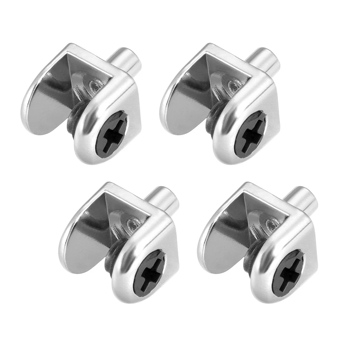4pcs Glass Shelf Brackets Glass Clamp Clip Shaft Mount for 5-8mm Type-04