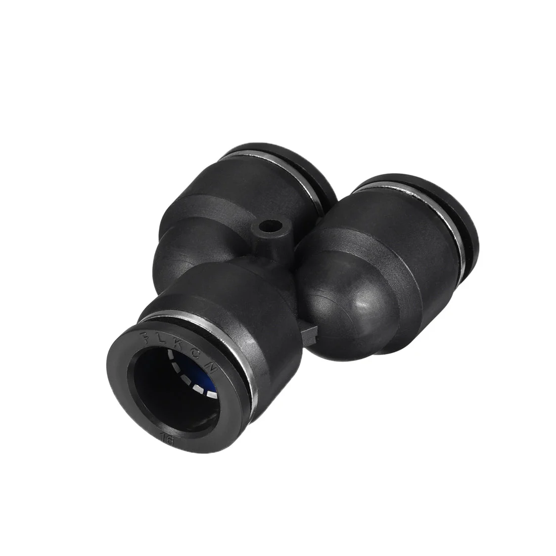 4pcs Push To Connect Fittings Y Type Tube Connect 16 mm or 5/8'' od Push Fit Fittings Tube Fittings Push Lock Black(16mm Y tee)