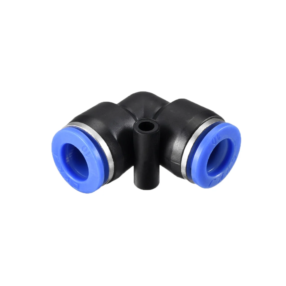 Plastic Elbow Push to Connect Tube Fitting 10mm Tube OD Blue 15pcs