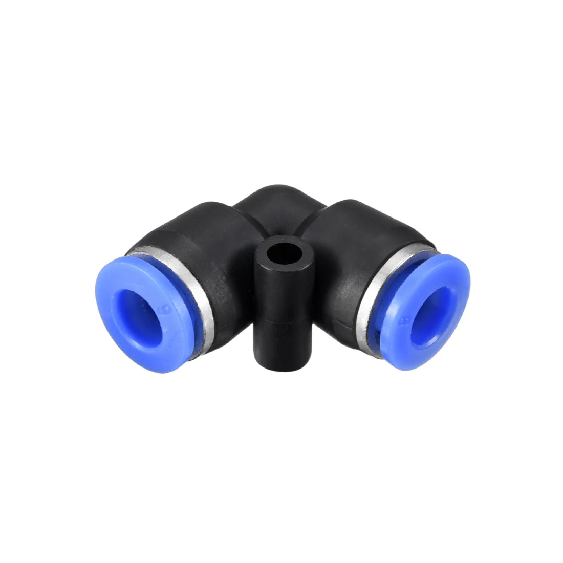 Plastic Elbow Push to Connect Tube Fitting 6mm Tube OD Pneumatic Air Push Fit Lock Fitting Blue 2pcs