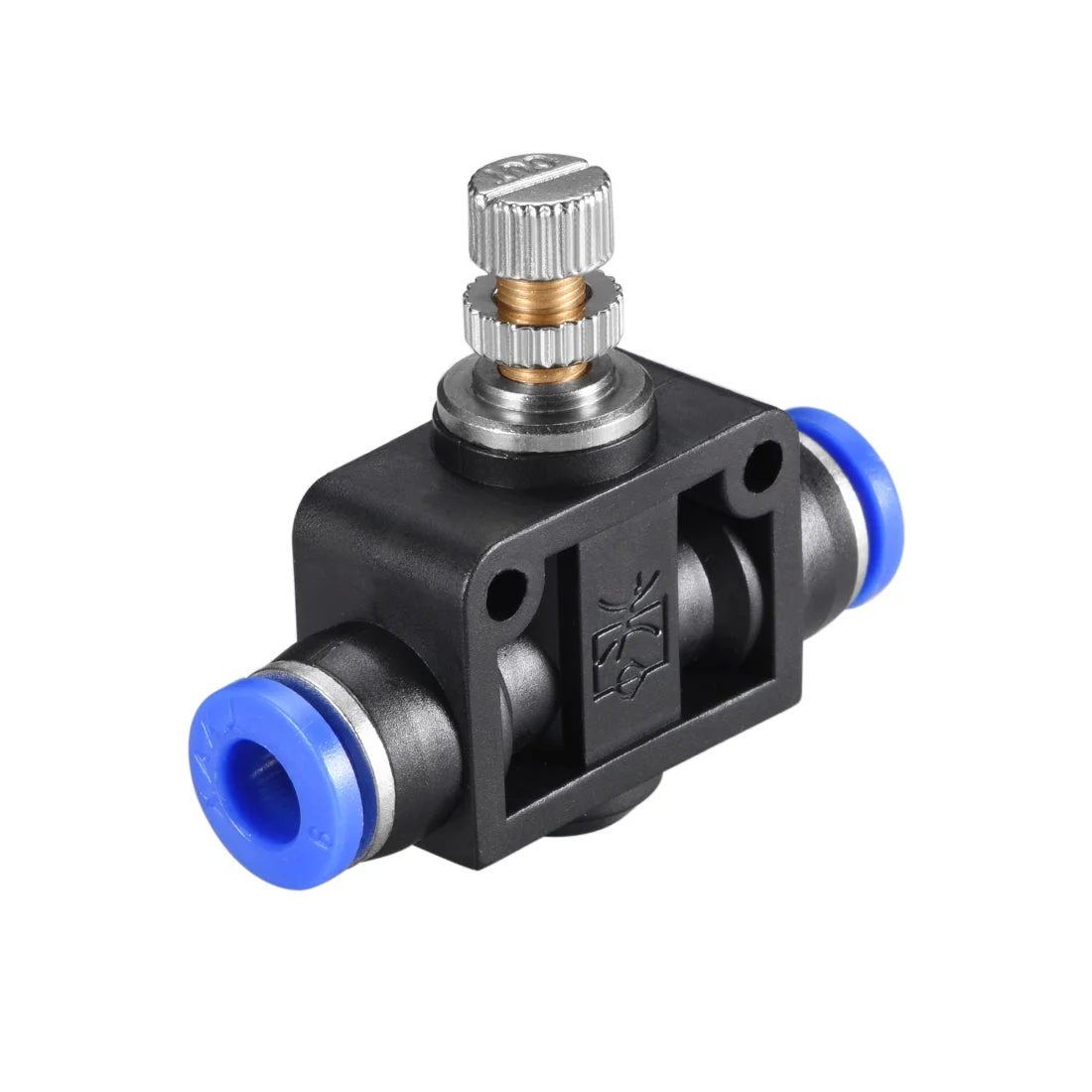 6mm Tube OD Pneumatic Air Flow Control Valve,In-Line Speed Controller Valve,2pcs