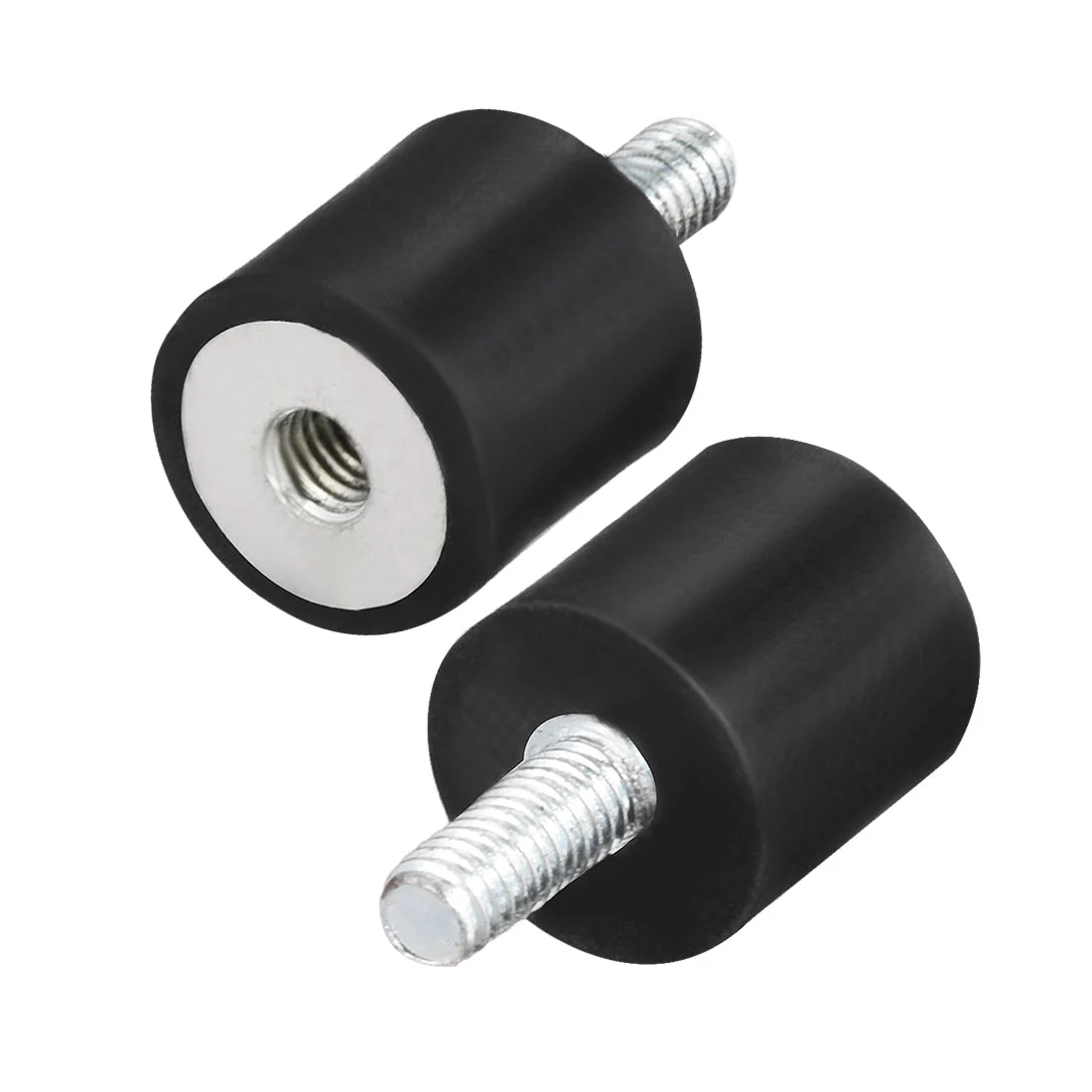 M4 Male Female Shock Absorber Anti Vibration Isolators 13mm x 13mm Black 8pcs
