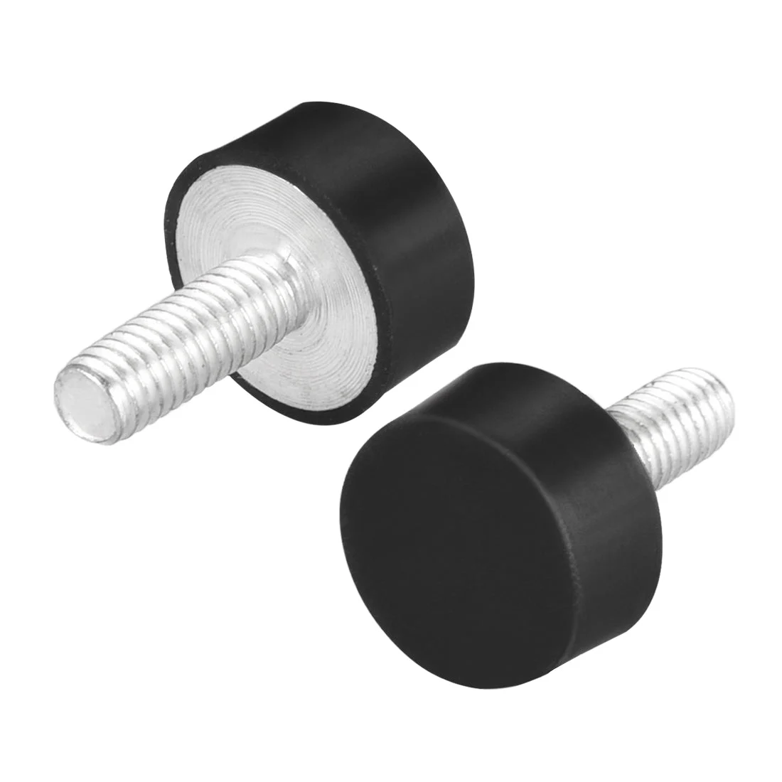 M6 Thread Rubber Mounts,Vibration Isolators,Cylindrical w Studs,18mm x 8mm,4pcs