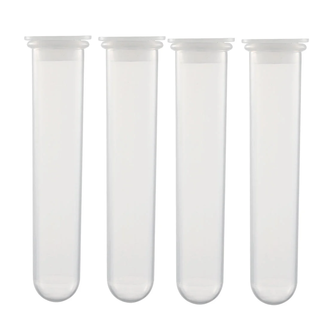10 Pcs 20ml Plastic Centrifuge Tubes with Attached Cap, Round Bottom