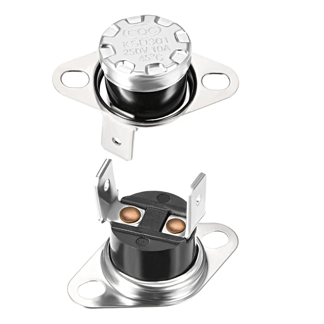 Temperature Control Switch , Thermostat , 45°C 10A Normally Closed NC 2pcs