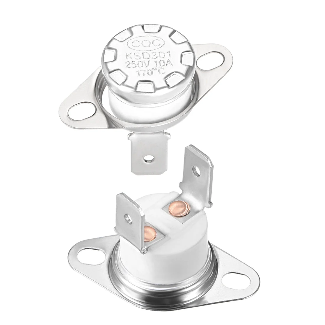 Temperature Control Switch , Thermostat , 170°C 10A Normally Closed NC 2pcs