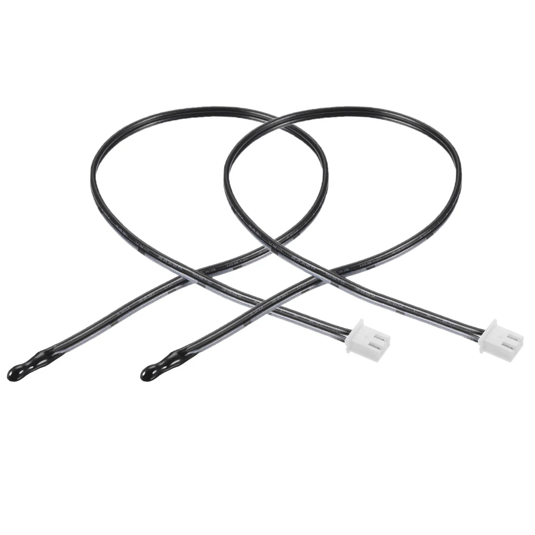 2 Pcs 15K NTC Thermistor Probe 15.7 Inch Epoxy Sensitive Temperature Temp Sensor for Air Conditioner