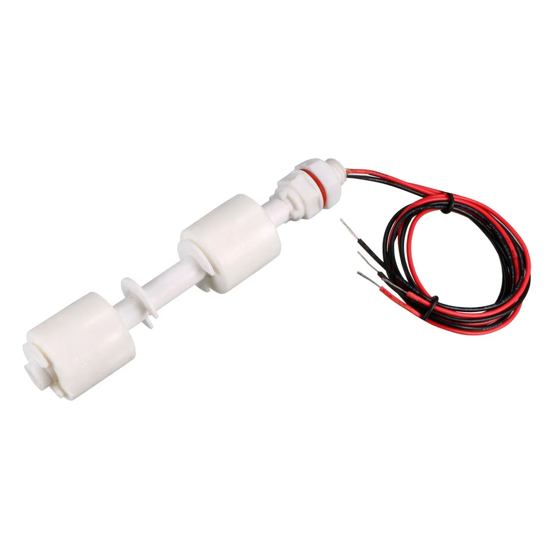 PP Dual Ball Float Switch 113mm Fish Tank Vertical Liquid Water Level Sensor