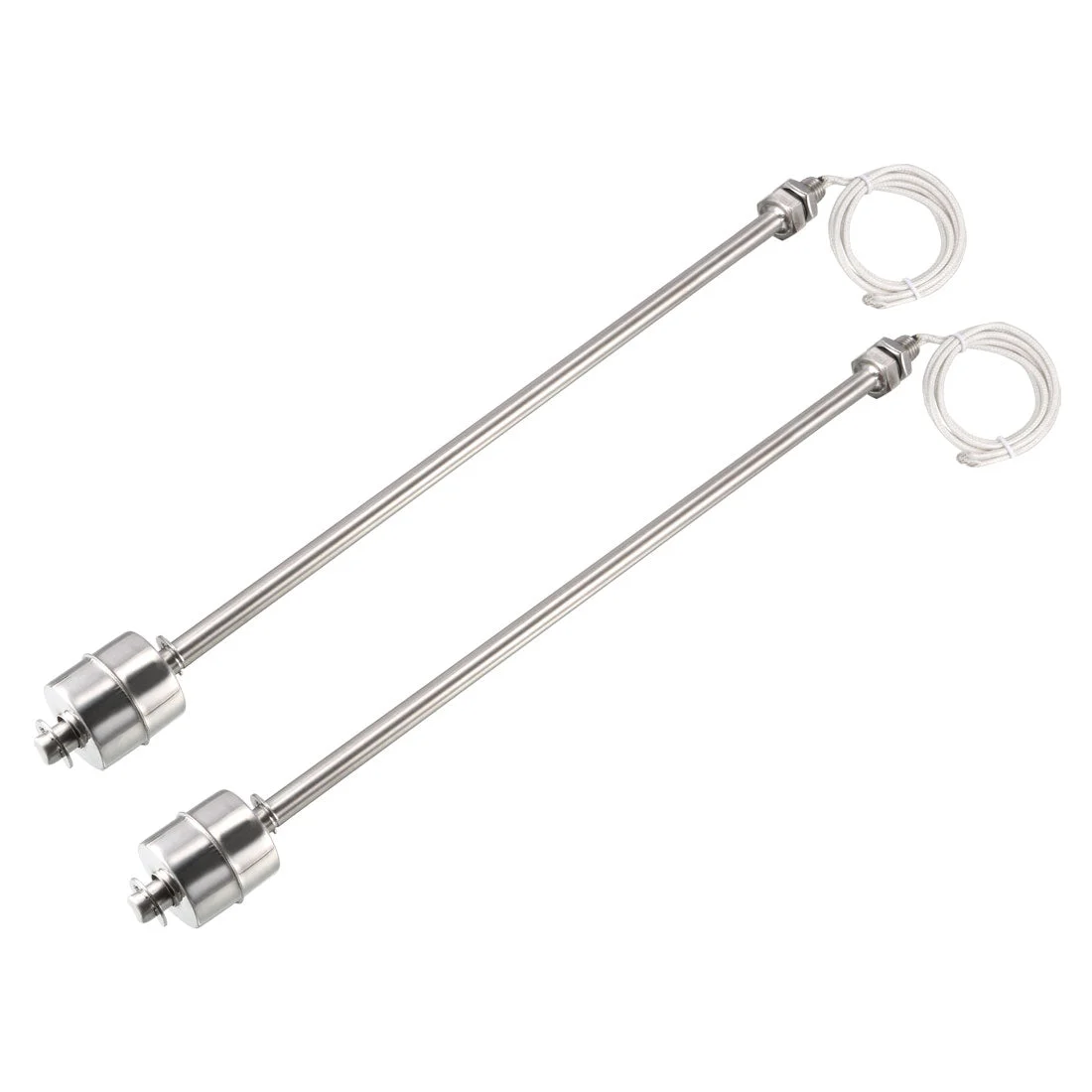 2PCS Stainless Steel Float Switch 320mm Fish Tank Vertical Water Level Sensor