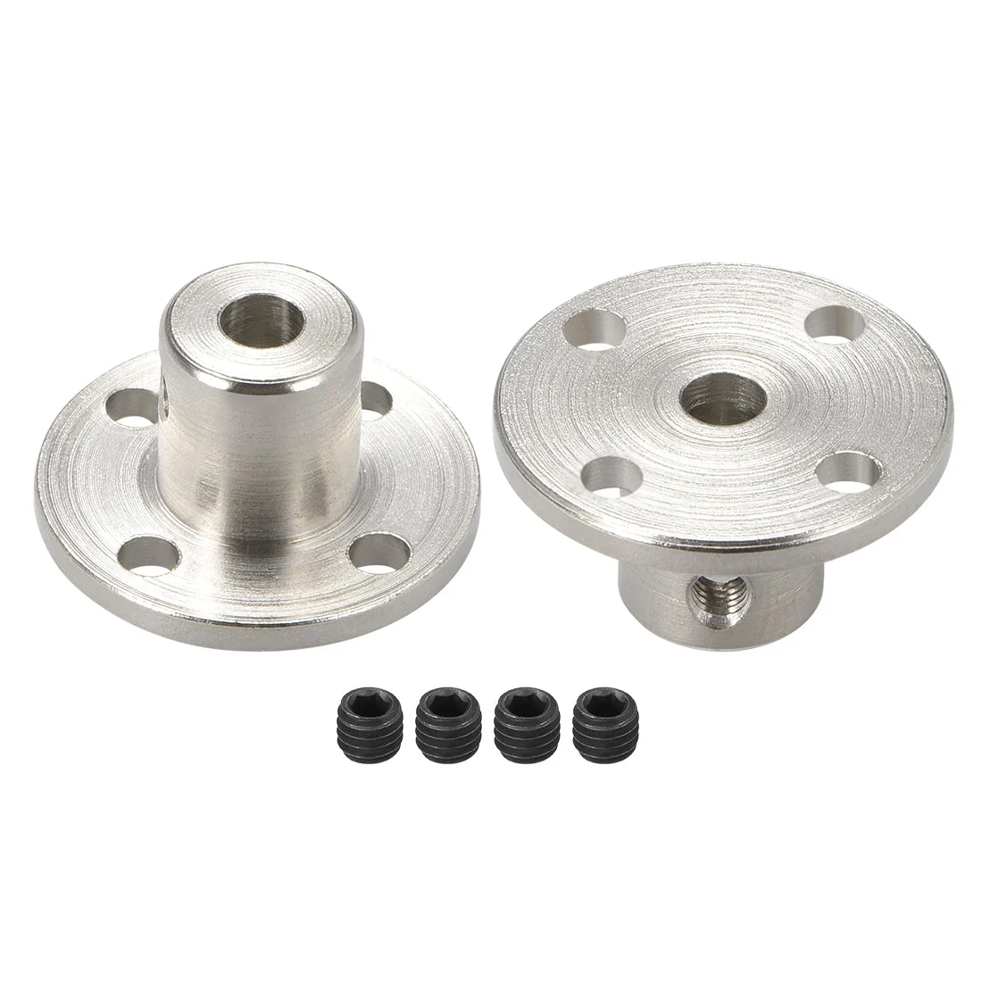 4mm Inner Dia H12*D10 Rigid Flange Coupling Motor Guide Shaft Coupler Motor Connector 2 PCS for DIY Parts