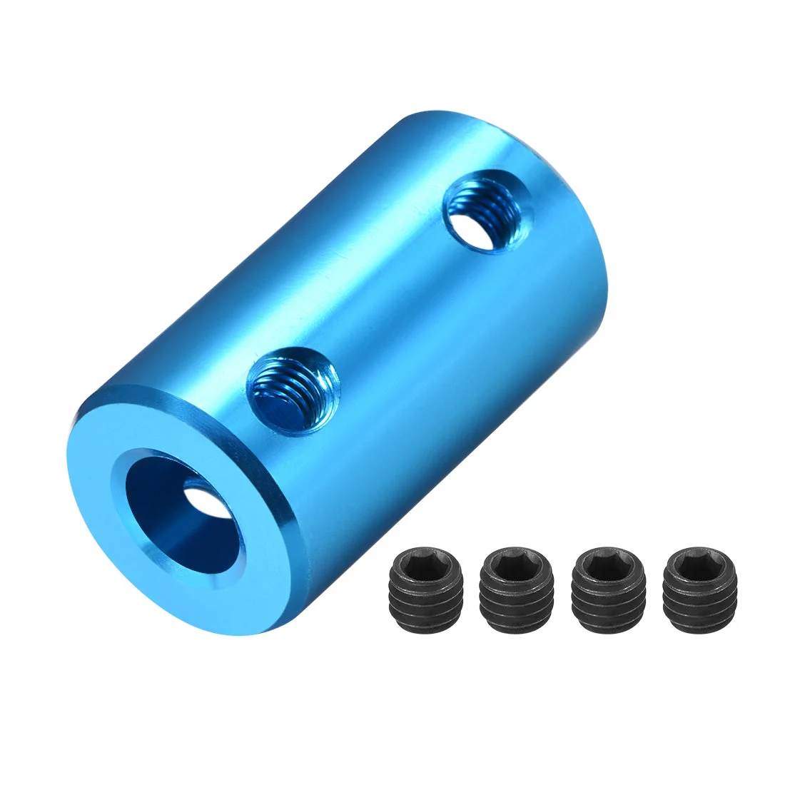 Uxcell Shaft Coupling 6.35mm to 6.35mm L25xD14 Rigid Stepper Motor Wheel Coupler 2 Pcs