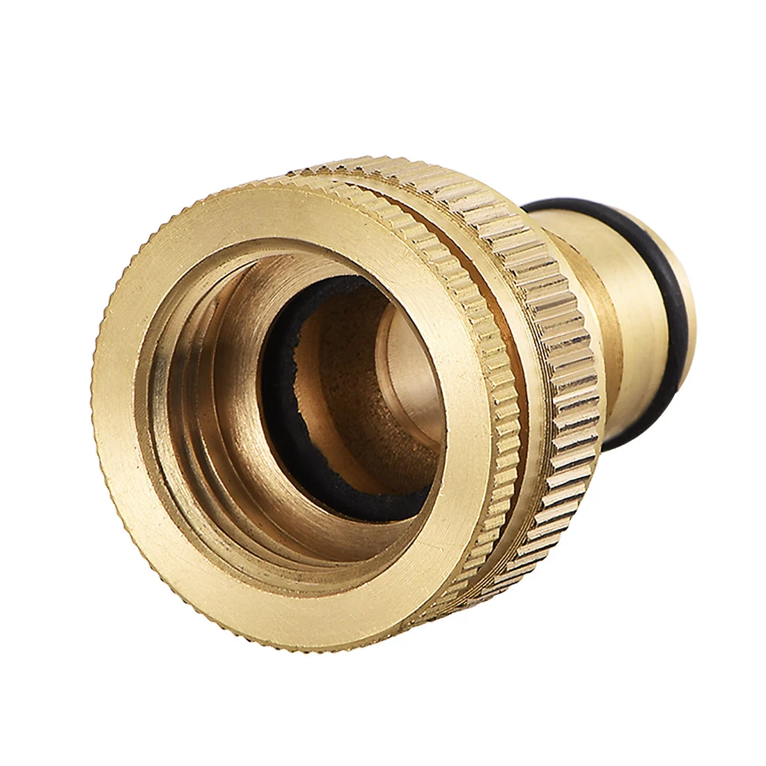 2-in-1 Brass Quick Connector 1/2 G to 3/4 G Female Pipe Fitting Adapter Garden Hose