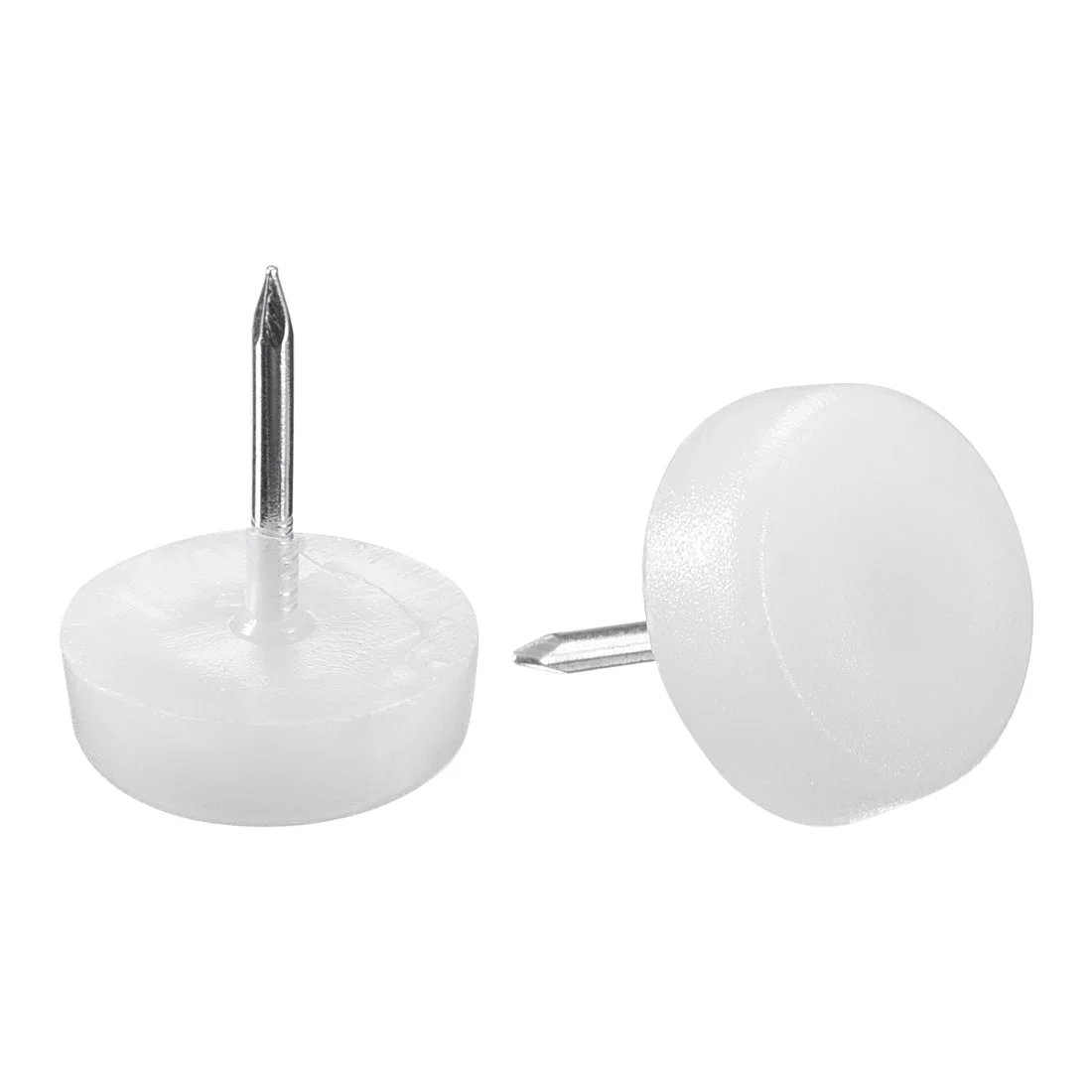 Furniture Feet Nail Chair Table Leg Protector Pad 16mm Dia White 60pcs