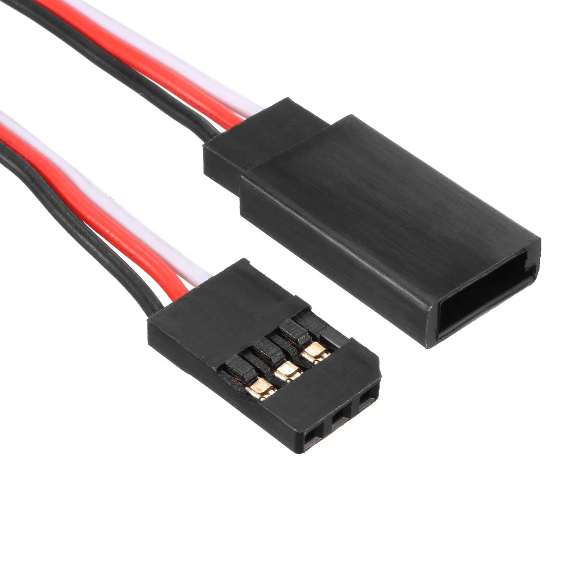 Uxcell 4 Inches 100mm 3-pin Servo Extension Cable Wire for RC Futaba JR Servo Lock Type