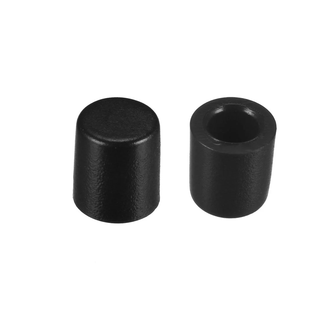 Uxcell 20Pcs 3.3mm Hole Dia Plastic Push Button Tactile Switch Caps Cover Keycaps Protector Black for 6x6 Tact Switch